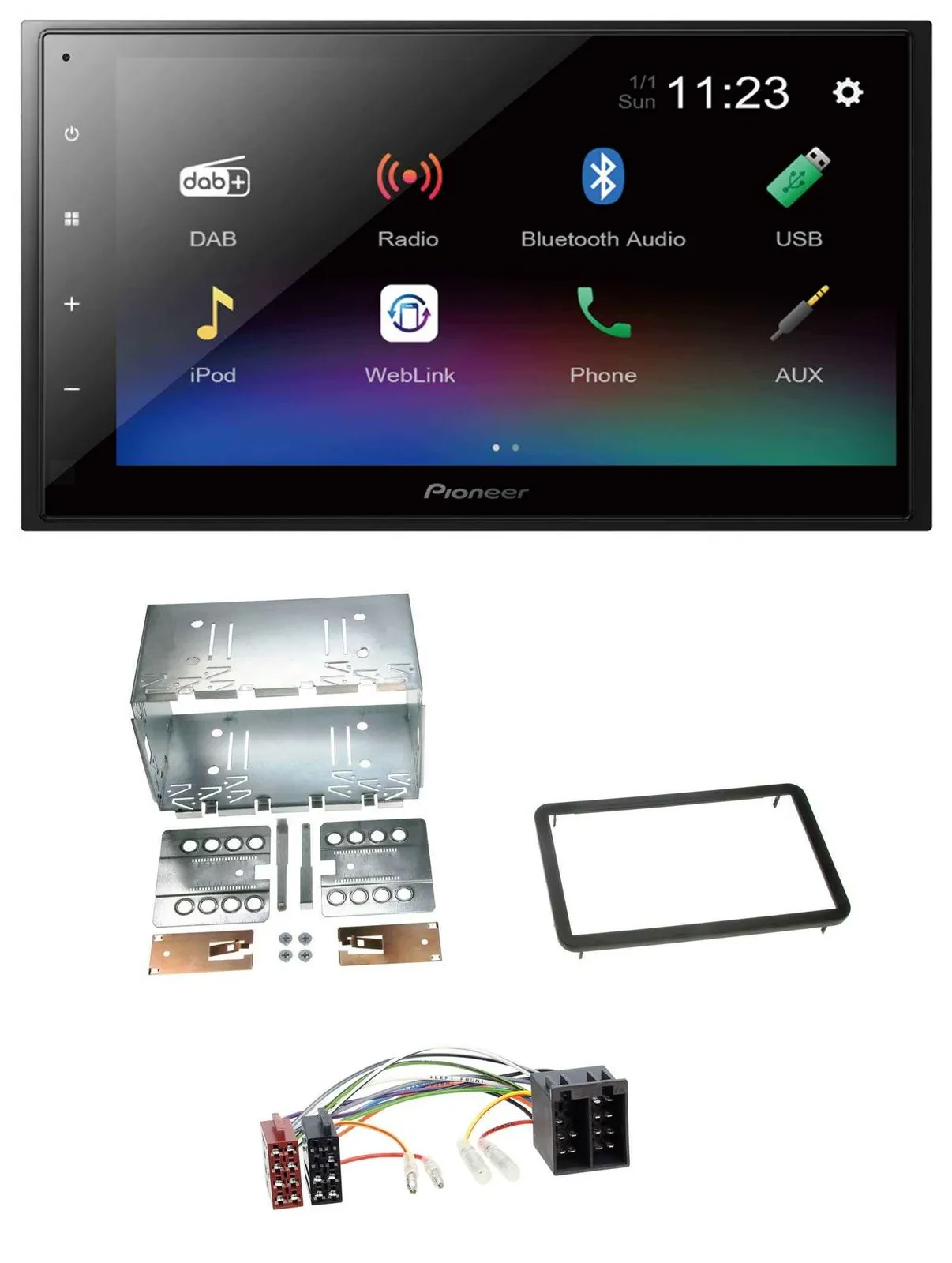 Автомагнитола Pioneer 2-DIN USB Bluetooth DAB MP3 для Alfa Romeo 159/Brera/Spider