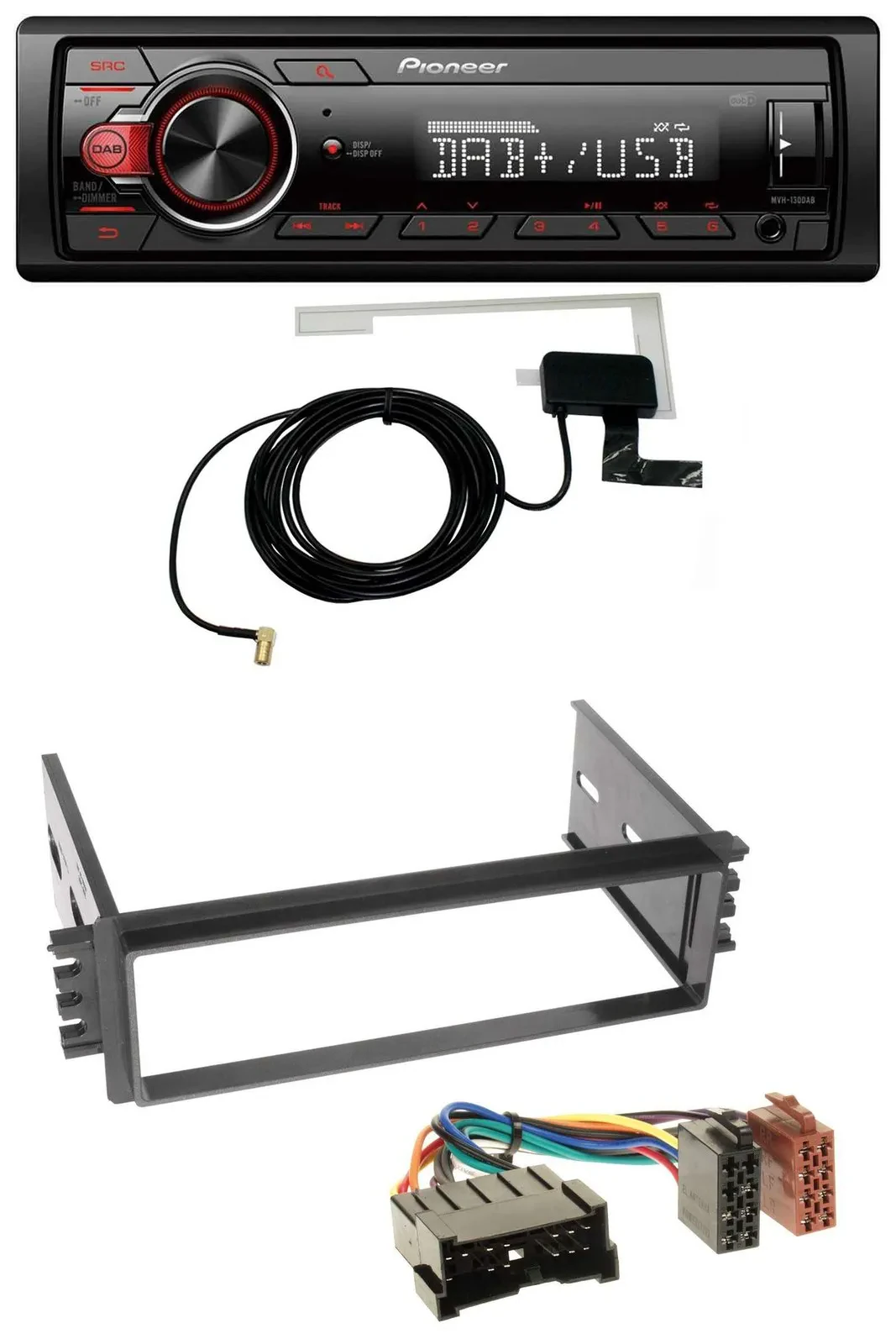 Pioneer 1DIN MP3 DAB USB AUX Autoradio für Hyundai Accent (2002-2005)