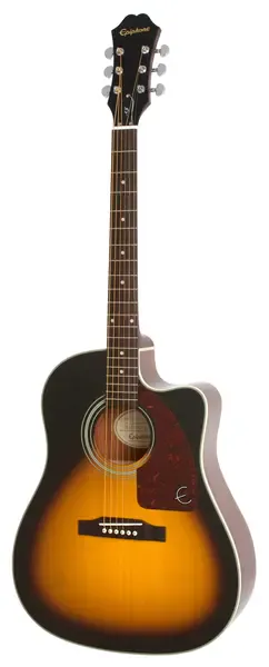 Электроакустическая гитара Epiphone J-15 EC Deluxe Vintage Sunburst