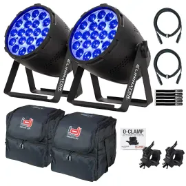 Прожектор Eliminator Lighting Mega Par Z Wash 19×15W RGBW LED (набор, 2 шт)