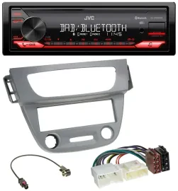 JVC Bluetooth USB DAB MP3 Autoradio für Renault Megane 3 (12-14) - grau