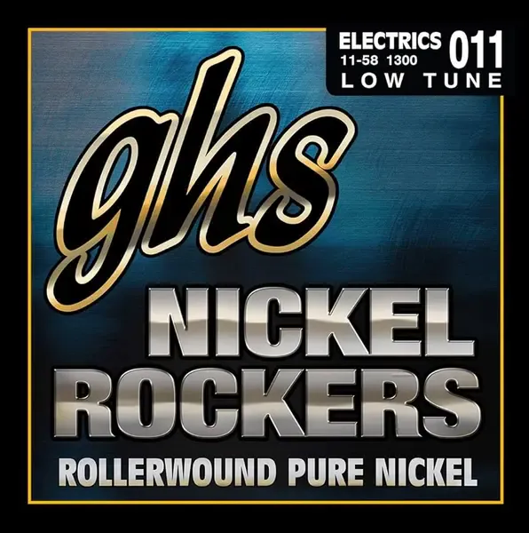 Струны для электрогитары GHS Strings 1300 Nickel Rockers 11-58
