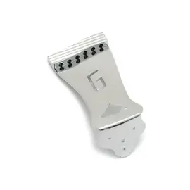 Струнодержатель для электрогитары полуакустической Gretsch Electromatic Series Hollow Body Tailpiece Chrome