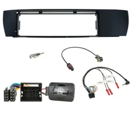 Einbauset Lenkradadapter DIN Autoradio für BMW X3 04-10 E83 seitlich