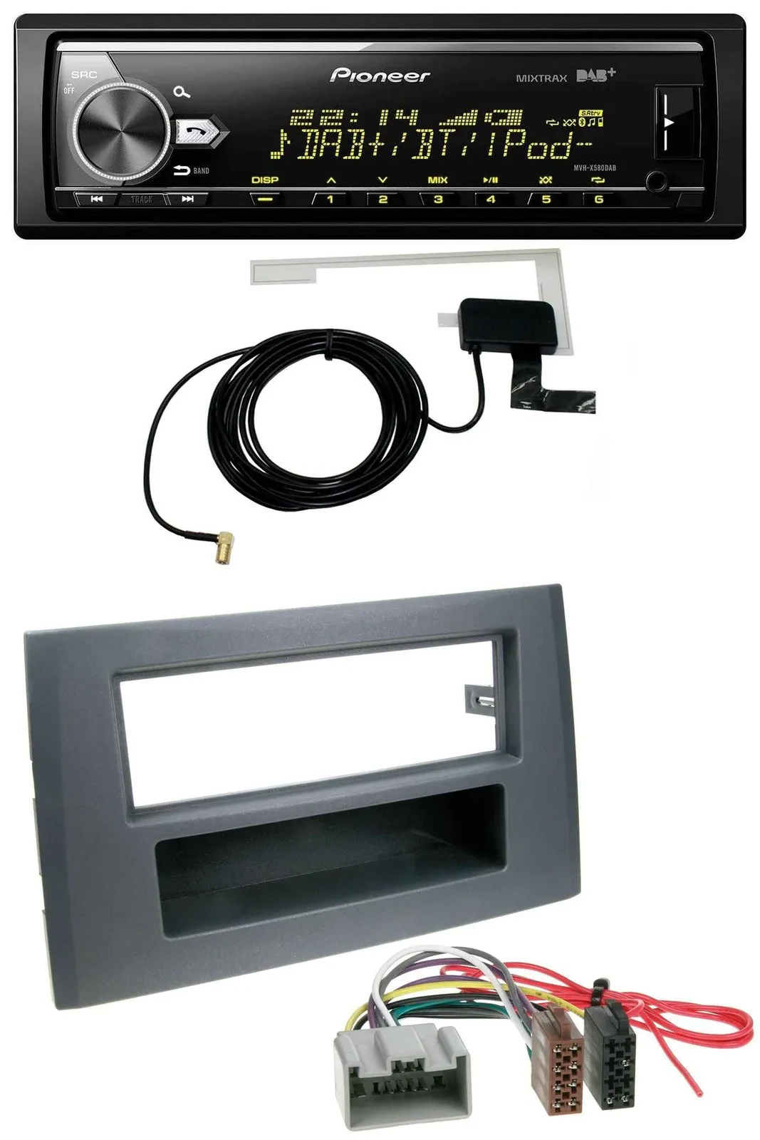 Pioneer Bluetooth DAB USB MP3 Autoradio für Volvo XC90 (14 Pin, 2002-2014)