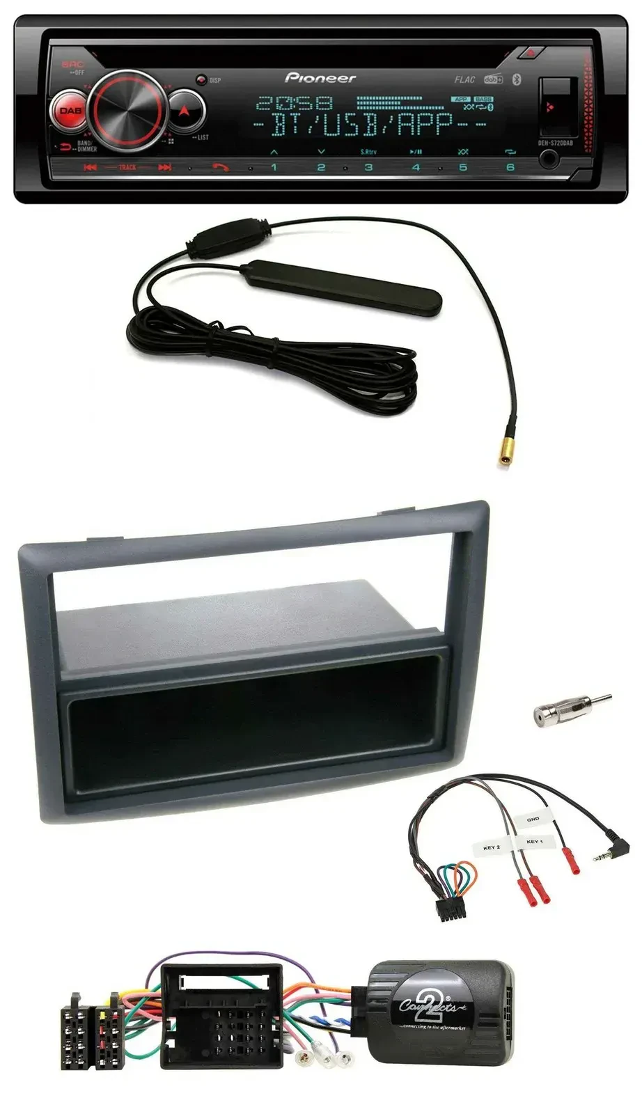 Pioneer USB DAB Lenkrad Bluetooth CD Autoradio für Renault Megane 2009-2012