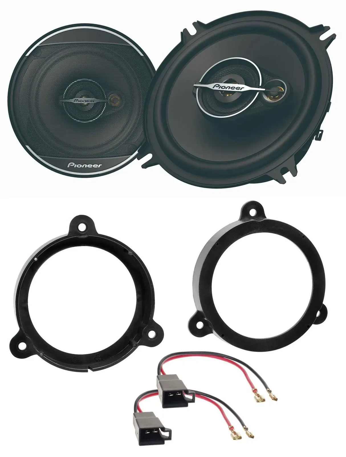 Pioneer 13cm 3-Wege 300Watt Lautsprecher für Dacia Logan Sandero Renault Megane