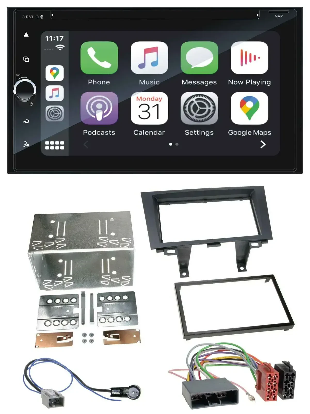 Blaupunkt 2DIN Bluetooth DAB USB DVD MP3 Autoradio für Honda CR-V RE5/RE6/RE7 06