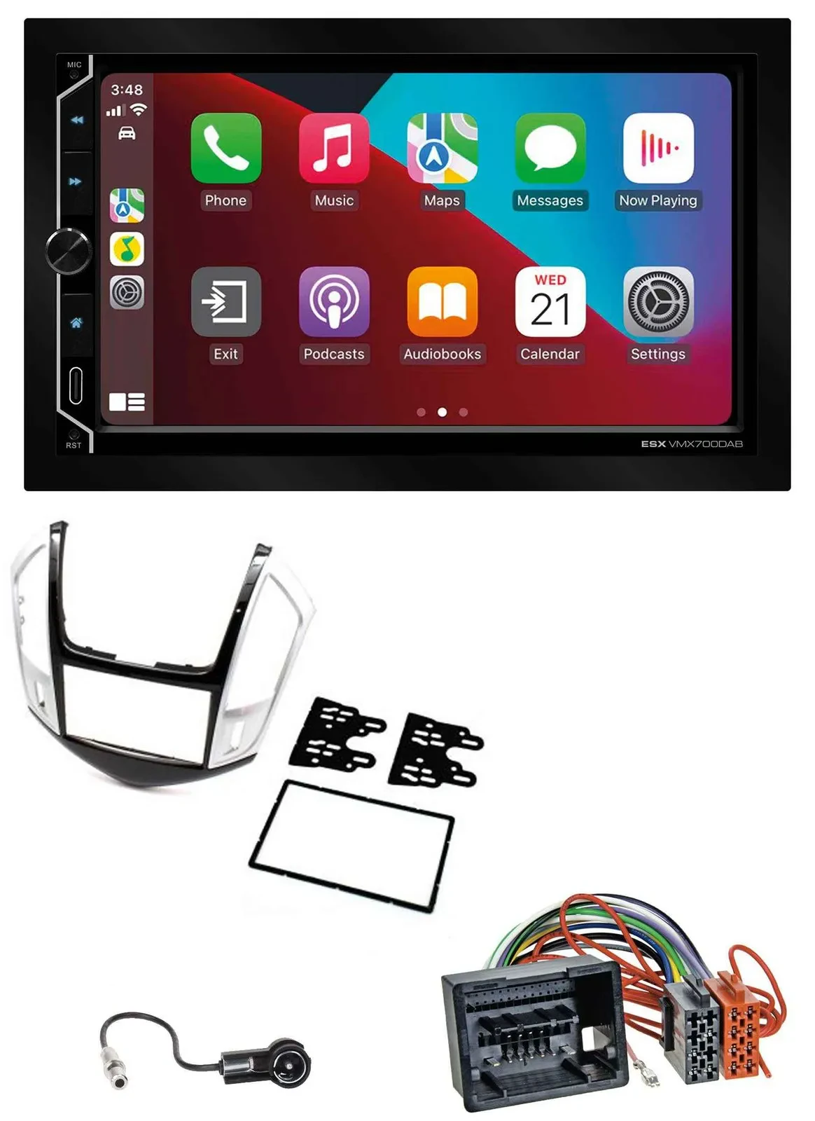 ESX 2DIN DAB USB MP3 Bluetooth Autoradio für Chevrolet Cruze 2011-2016