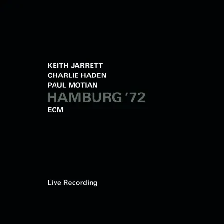 KEITH JARRETT / CHARLIE HADEN / PAUL MOTIAN - Hamburg '72 (CD)