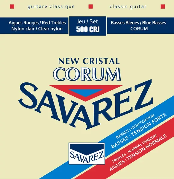 Струны для классической гитары Savarez 500CRJ 29-44 New Cristal Corum Mixed Tension