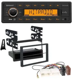 Continental 1DIN DAB MP3 AUX USB Autoradio für Mazda 626 (99-00) / MPV (96-99)