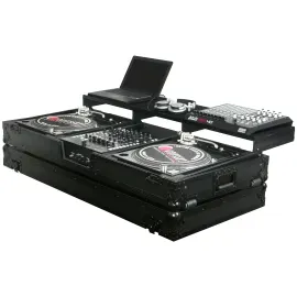 Odyssey FZGSPBM12W Black Label Glide 12" Mixer Battle Position DJ Turntable C...