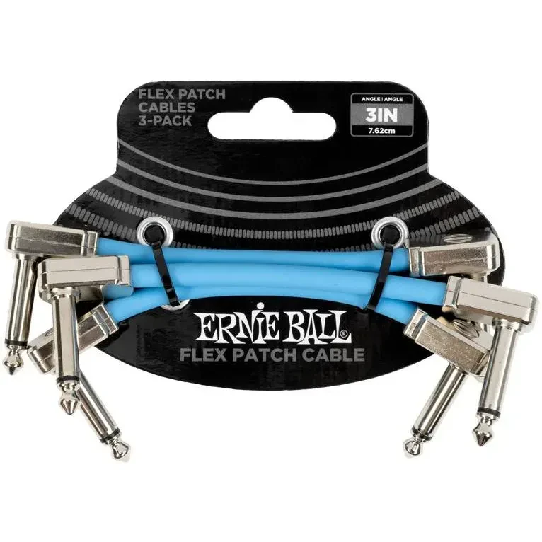Патч-кабель инструментальный Ernie Ball 6459 Flex Cables 7.62 см (3 штуки)