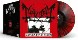 Виниловая пластинка Mayhem - Deathcrush - Black & Red Splatter Vinyl [New Vinyl LP] Black, Colored V