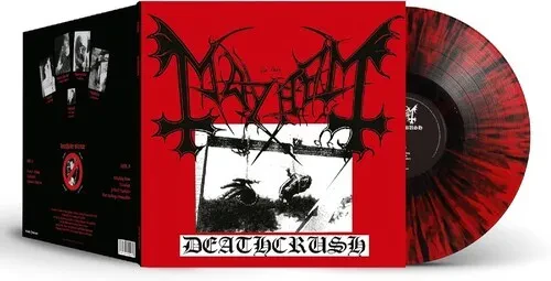 Виниловая пластинка Mayhem - Deathcrush - Black & Red Splatter Vinyl [New Vinyl LP] Black, Colored V