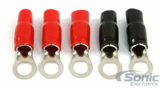 Belva BRT438 4 Gauge Nickel Plated Ring Terminals with 3/8" Opening (5 Pieces)