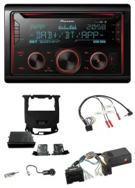 Pioneer 2DIN DAB Lenkrad Bluetooth USB CD Autoradio für Chevrolet Cruze ab 2016