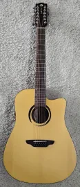 Luna Wabi Sabi Dreadnought Solid Top 12 String Acoustic Electric Guitar -B stock