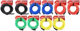 Микрофонный кабель Rockville RCXFM50P Multicolor 15.25 м (10 штук)