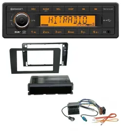 Автомагнитола Continental 1DIN DAB MP3 AUX USB для Audi A3 8P (2003–2012) Symphony Quadloc