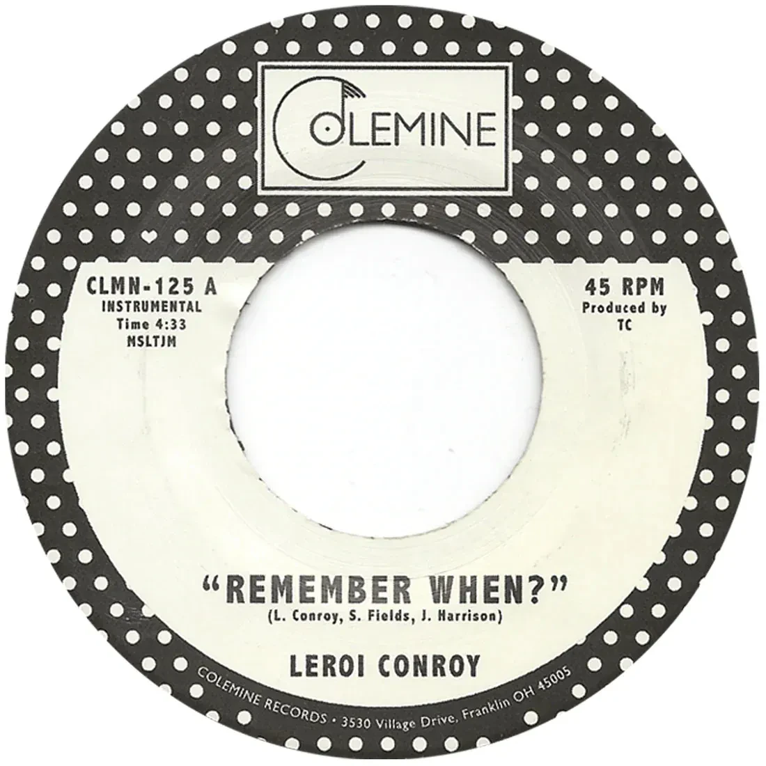 Виниловая пластинка Leroi Conroy – Remember When (Релиз 2014)