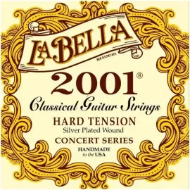 Струны для классической гитары La Bella 2001 Hard Nylon Silver Hard Tention (24 комплекта)