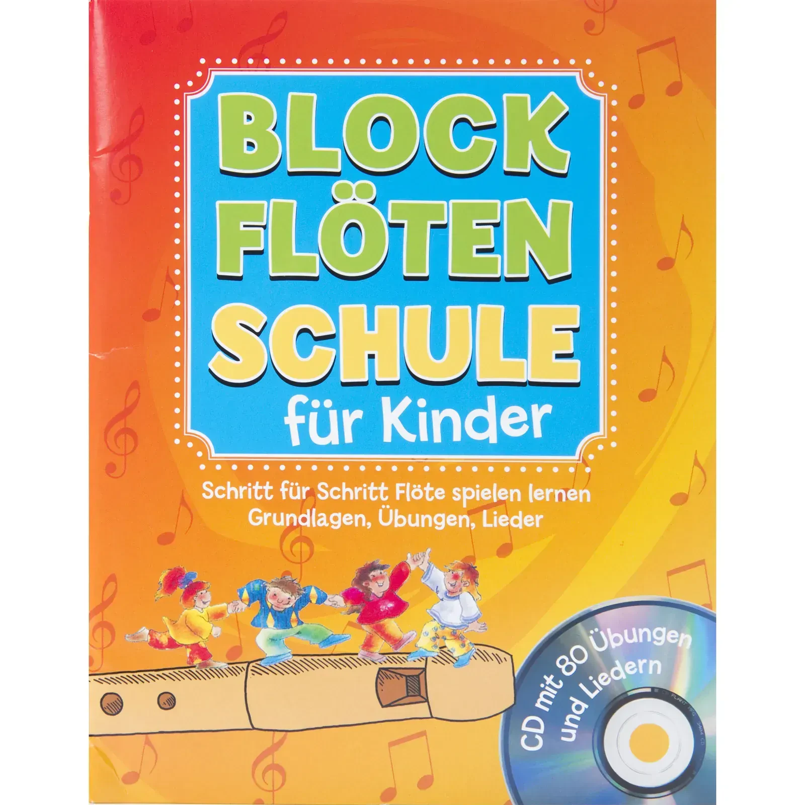 Blockflötenschule Kinder Anfänger Lehrbuch inkl. CD deutsches System