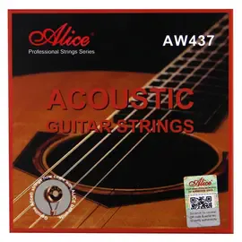 Струны для акустической гитары Alice AW437-L Bronze 90/10 Light 12-53