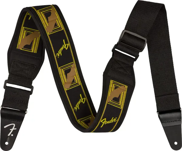 Ремень для гитары Fender 099-0694-208 Swell Neoprene Mono Black Yellow Brown