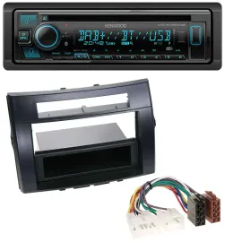 Kenwood Bluetooth DAB CD MP3 USB Autoradio für Toyota Corolla Verso 04-09 schwar