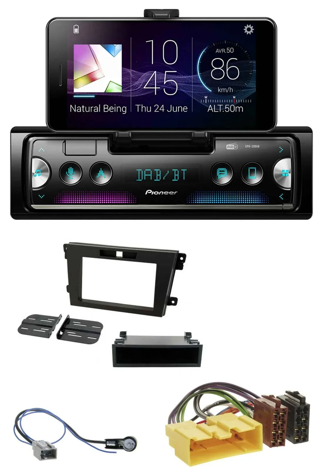 Автомагнитола для Mazda CX-7 (2008–2010) Pioneer USB, MP3, Bluetooth, DAB