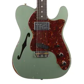 Электрогитара Fender Custom Shop 1972 Telecaster Custom Thinline Relic Sage Green Metallic