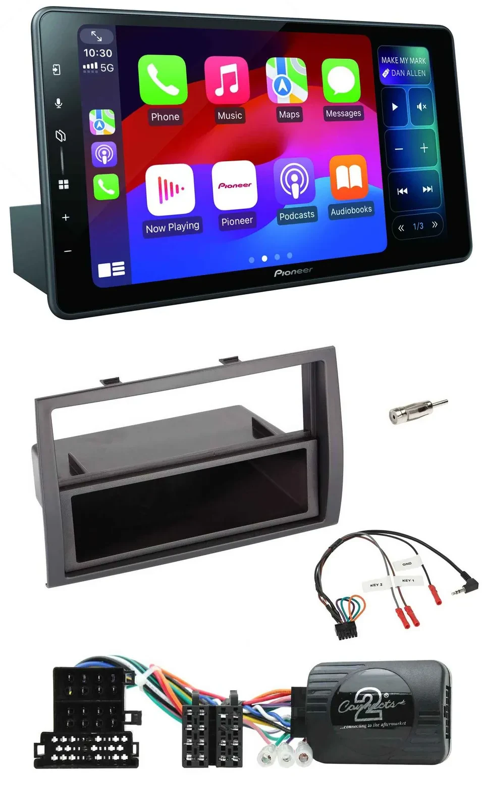 Автомагнитола для Citroen Jumper 2008–2011 Pioneer Bluetooth, DAB, USB, поддержка кнопок на руле