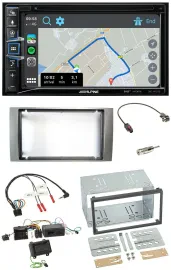 Alpine DAB TMC Bluetooth 2DIN USB Lenkrad Navigation für Ford Kuga 2008-2012 sil
