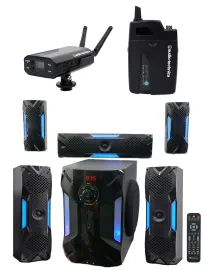Audio Technica ATW-1701 Digital Wireless Microphone Mic+Free Home Theater System