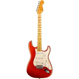 Электрогитара Fender Custom Shop 55 Dual-Mag Stratocaster Maple FB LE S. Faded Aged Candy Apple Red