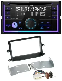 JVC MP3 USB 2DIN DAB Bluetooth CD Autoradio für Mitsubishi L200 (06-15)
