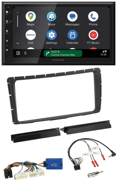 Kenwood DAB Bluetooth USB Lenkrad 2DIN Autoradio für Toyota Hilux ab 2011 28-Pin