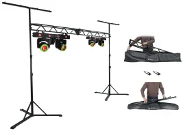 2 Chauvet GIGBAR BRIDGE BEAM ILS Light Bars w/Moving Heads/Wash/RGBW Rings+Truss