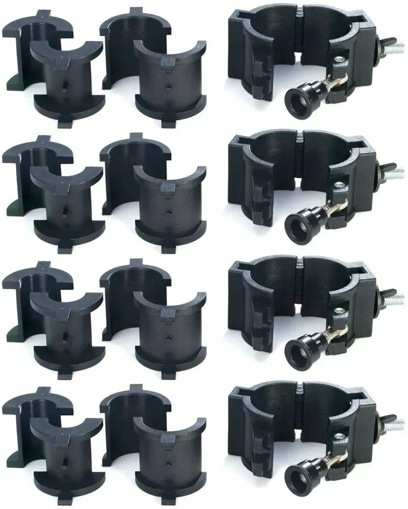 (4) Chauvet CLP10 CLP-10 360°  Wrap Around "O" Clamps For Light Mounting