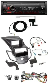 Pioneer DAB USB Lenkrad Bluetooth Autoradio für Ford Fiesta 08-10 Display schwar