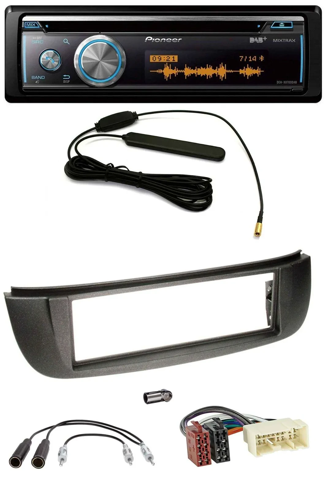 Pioneer CD USB Bluetooth DAB MP3 Autoradio für Nissan Almera Tino (2001-2004)