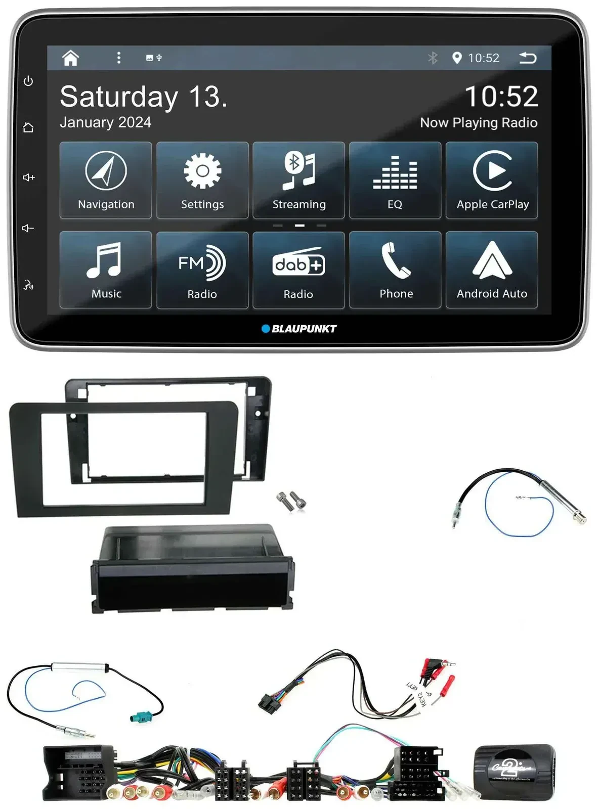 Blaupunkt USB DAB SD Lenkrad Bluetooth Autoradio für Audi A3 8P 2003-2012 Aktivs