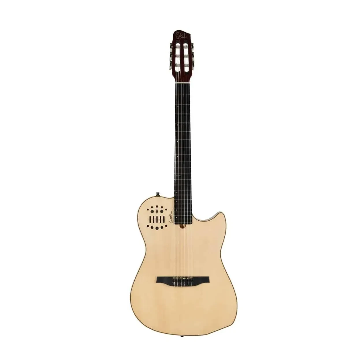 Б/У Электроакустическая гитара Godin Multiac Nylon String двукамерный корпус из махагони, натуральный, с чехлом