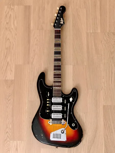 Электрогитара Hofner Galaxie 176 HHH Sunburst w/gigbag Germany 1965