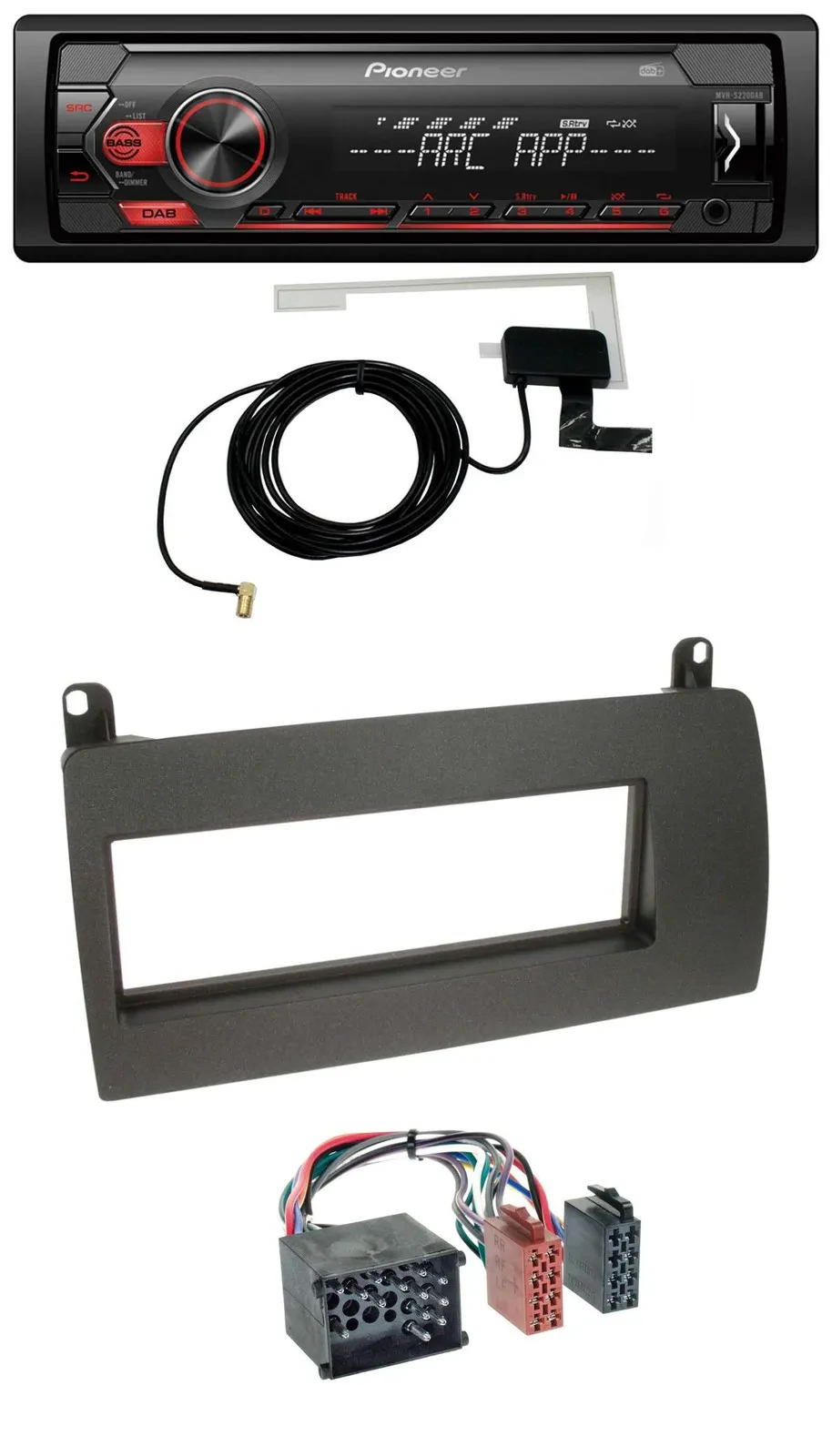 Автомагнитола для Rover 75 (1999–2001) Pioneer 1DIN USB DAB MP3 AUX