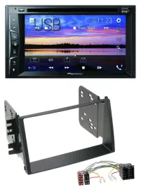 Pioneer Bluetooth 2DIN USB DVD DAB MP3 Autoradio für Kia Soul (AM, 2008-2011)