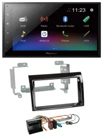Pioneer USB Bluetooth DAB 2DIN MP3 Autoradio für Citroen Jumper 2006-2011 Piano