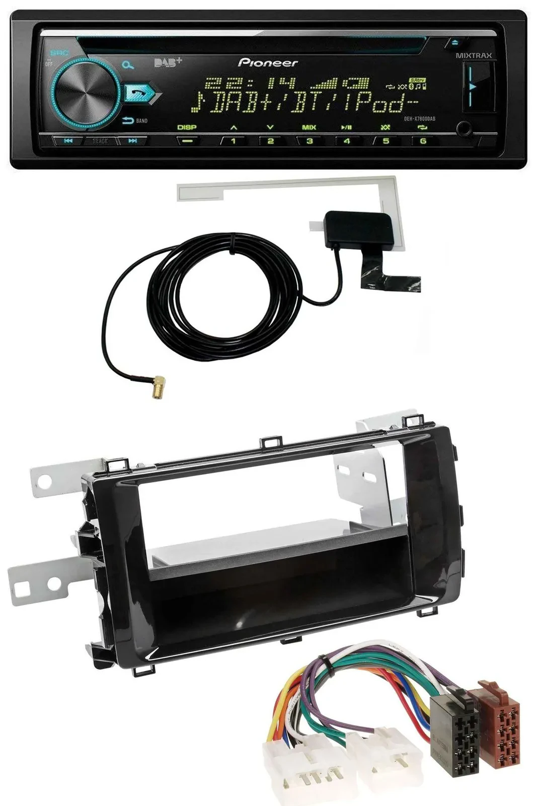 Автомагнитола для Toyota Auris (с 2013) Pioneer CD/USB/AUX/MP3, DAB, черный